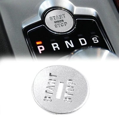 1x New Aluminum Alloy Silver Start Stop Button Cover Kit For Jaguar XF 2008-2015 - Image 1 of 4