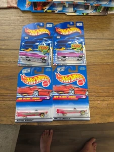 Hot Wheels Lote De 4 '59 Cadillac Convertibles Y Techos Duros Nuevas Variaciones  - Imagen 1 de 6