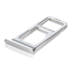 Samsung Galaxy S7 G930 Sim + Micro SD Card Holder Slot Tray Replacement Silver - Picture 1 of 1
