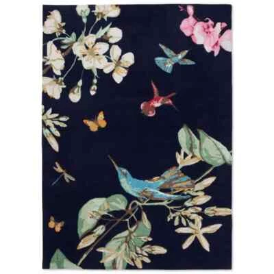 Hand Tufted Modern Wool Area Rug Abstract Bird Design Premium Livingroom Carpet - Image 1 of 4