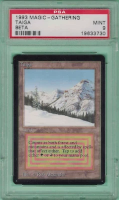 Mtg Beta PSA 9 TAIGA | Magic the gathering | MINT | POP 30 - Image 1 of 4