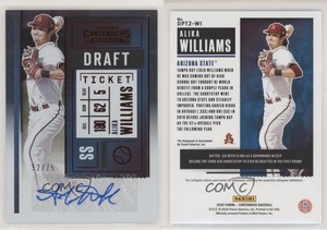 2020 Panini Contenders Pick 2 Draft Ticket Red /75 Alika Williams #DPT2-WI Auto