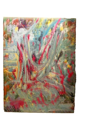 PINTURA ABSTRACTA ACRÍLICA SOBRE LIENZO UN ARTE ORIGINAL MUSKYAI 1OA Foto 1 de 4