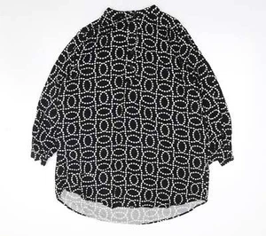 H&M Womens Black Viscose BlendJersey Blouse Size M - Picture 1 of 12