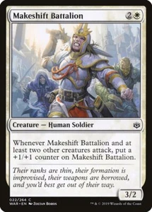 Makeshift Batallón (022) Guerra de la Chispa GUERRA MTG Magia - Imagen 1 de 1