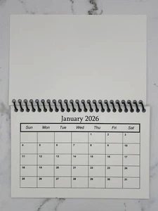 Calendario 2026 vuoto - 4" x 6" LOTTO di 2 - DECORA, TIMBRA, PROGETTA A MODO TUO - Foto 1 di 1