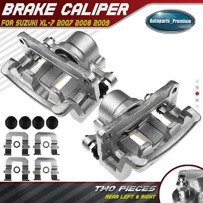 Par de pinzas de freno traseras con soporte para Suzuki XL-7 2007 2008 2009 deportivo utilitario Foto 1 de 4
