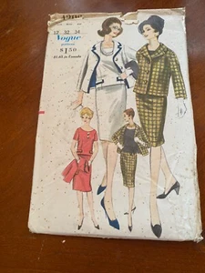 Vogue 4206 Vintage Sewing Pattern size 12-20 Misses suit & blouse UNCUT - Picture 1 of 1