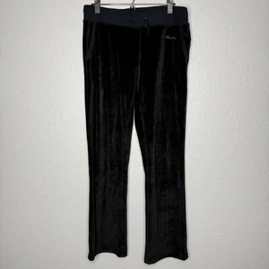 Pre-Owned Women's Calvin Klein Jeans Medium black velour sweat pants - Picture 1 of 8