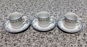 Juego de tazas de café expreso y platillos Johnson Bros La Rochelle Bluebells - Imagen 1 de 10
