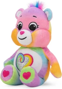 CARE BEARS - 9inch (22cm) BEAN PLUSH TOY - GLITTER TOGETHERNESS BEAR **NEW** - Picture 1 of 2