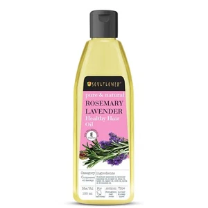 Soulflower Rosemary Lavender Hair Oil For Healthy Hair, Scalp Nourishment, Hair - Picture 1 of 6