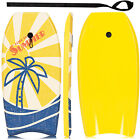 Surfboard Foamie Lightweight Bodyboard Surfing Beach Ocean Leash EPS Core Yellow