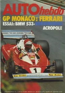 AUTO HEBDO Nr.16 03.06.1976 GP MONACO RALLYE AKROPOLIS BMW 533 - Bild 1 von 1