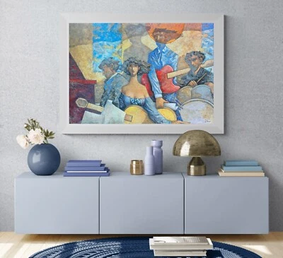 Talani Giampaolo - 80x120 Musicisti Jazz - Serigrafia materica su cartoncino - Immagine 1 di 2