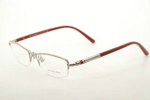 Neu Original Burberry B 1197 1006 Silber/Burgund 52mm Brille RX Italy  - Bild 1 von 12