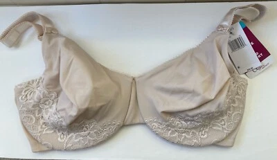 Olga 38DD Butterscotch Luxury Lift Bra w Matching Lace Underwired #35063 - Image 1 of 4