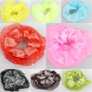 Haargummi Haarband Zopfband Haarschmuck Perücke 15 Farben mit Glitzer Packung - Bild 1 von 17