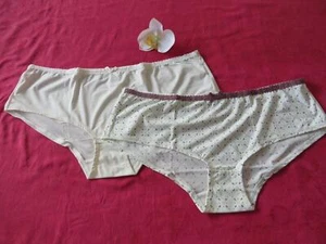 Damen Slips im 2er Pack von Petite Fleur creme bedruckt Gr 48/50 NEU  - Bild 1 von 2