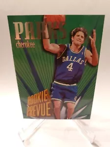 Cherokee Parks 1995 SkyBox Rookie Prevue #RP11 NBA Dallas Mavericks - Imagen 1 de 2