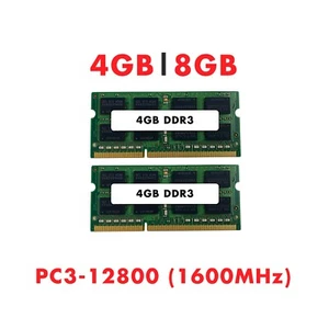 8GB DDR3 Laptop RAM (2x4GB) SODIMM 1600MHz Memory – Choose Your Brand - Picture 1 of 5