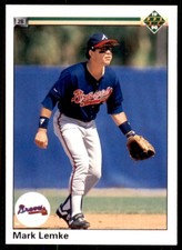 1990 Upper Deck Mark Lemke Baseball Cards #665