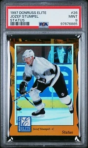 1997 DONRUSS ELITE 26 Josef Stumpel STATUS /100 PSA 9 4867 - Picture 1 of 2