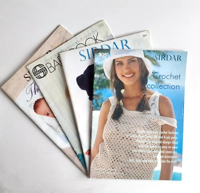Sirdar Crochet & Knitting Book Bundle x4, Baby Books/ Tops, Vests, Cover Ups - Image 1 of 4