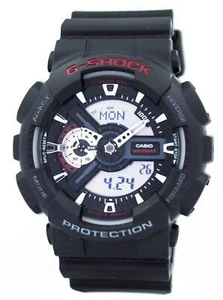 Casio G-SHOCK World Time Alarm Stopwatch Analog Digital GA-110-1A Mens Watch - Picture 1 of 4