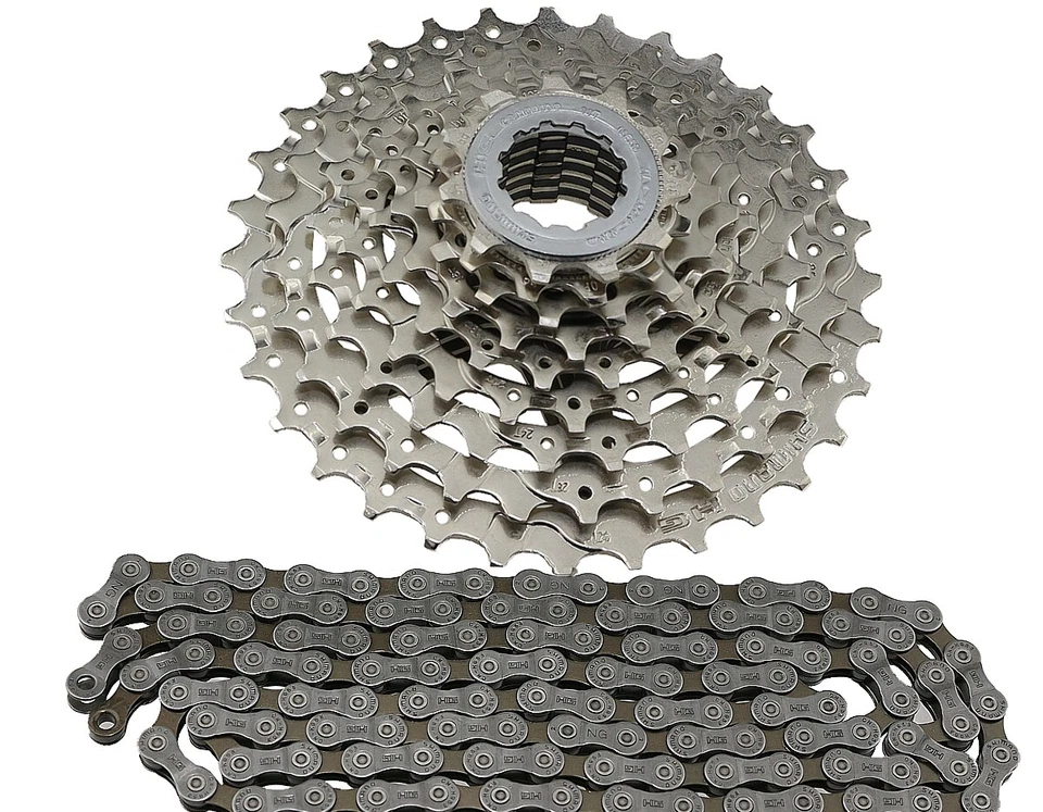 Shimano Bike Verschleißset 9 fach Kette HG53 Kassette HG400 11-32 Alivio, Deore - Bild 1 von 1