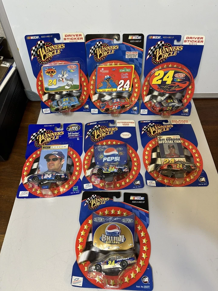 8 Car Lot NEW Jeff Gordon Winners Circle 1/64 Diecast Elmo Bugs Bunny DuPont - Image 1 of 4