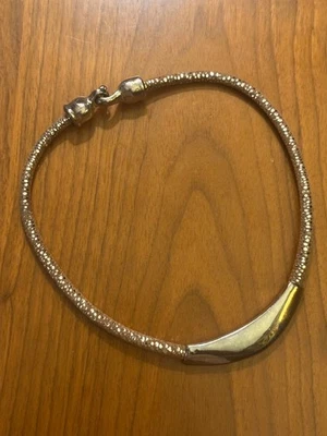 Collar Simon Sebbag de gamuza texturizada y collar colgante de plata de ley Foto 1 de 4