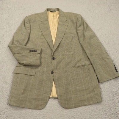 Blazer Brooks Brothers 44R Lana Cachemira Pata de Gallo Abrigo Deportivo Chaqueta Cuadros Hombres Foto 1 de 4