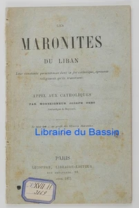 Les Maronites du Liban Leur constante persévérance dans la foi catholique 1875 - Imagen 1 de 8