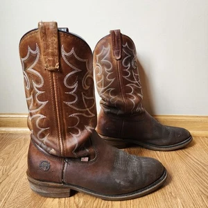 Double H Cowboystiefel Herren Größe 9,5 D Western Arbeit Braun Leder DH1552 Hergestellt in den USA - Bild 1 von 13