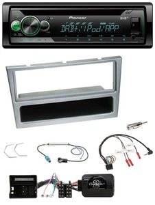 Pioneer USB MP3 DAB Lenkrad CD Autoradio für Opel Corsa C Tigra Meriva silber - Bild 1 von 11