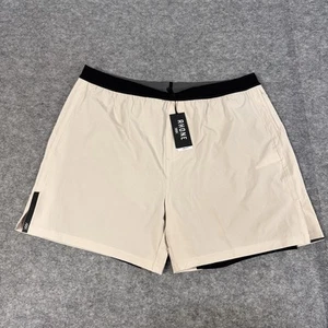Pantaloncini Rhone Uomo XXL Tan 6" Corsa Rapida Foderati Tempo Libero Palestra Pickleball - Foto 1 di 12