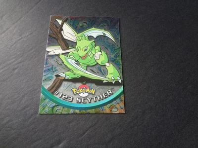 2000 Topps Pokemon TV Animation Silver Foil Series 3 Italian #123 Scyther Three - Image 1 of 2