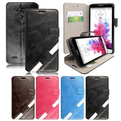 Premium Case For LG G3  Leather Flip Magnetic Shockproof Protective Phone Cover - Image 1 of 4