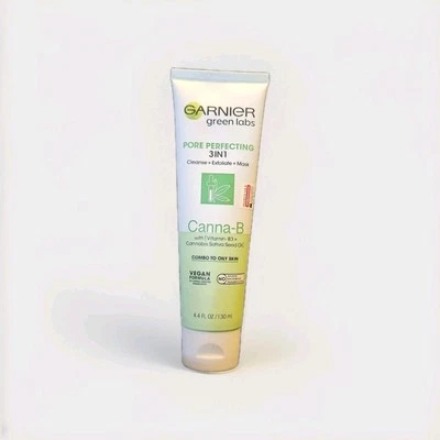 Garnier Green Labs Pore Perfecting 3 In 1 Canna-B  Cleanse Exfoliate Mask Combo - Image 1 of 4