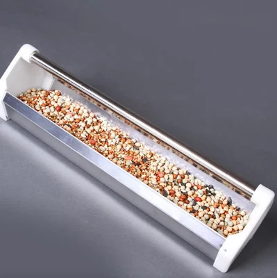 Metal Feeder Anti-Drop Dispenser With Steel Handle For Pigeon, Chicken, or Duck - Image 1 of 4