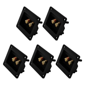  5 Stück Lautsprecher Box Klemmenschale 2-fach Polklemme - Subwoofer Box Terminal - Bild 1 von 12