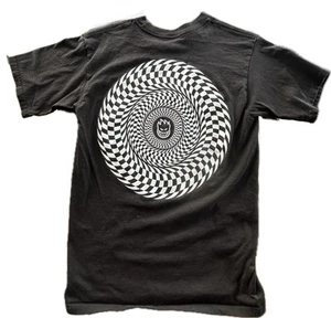 Spitfire Checkered Swirl Black T-Shirt Men’s Small Graphic Skateboarding - Bild 1 von 7