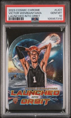 PSA 10 Topps Cosmic Chrome 2023-24 Launched Into Orbit Victor Wembanyama Rookie! - Изображение 1 из 2
