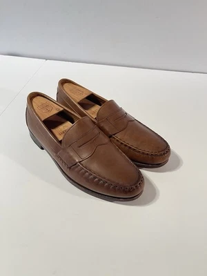 Allen Edmonds Newman Penny Loafers Coffee Brown Size 10 D Excellent - Image 1 of 4