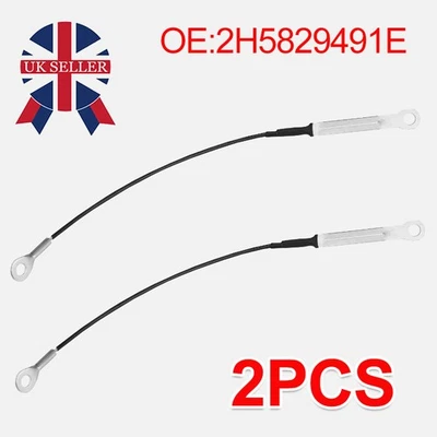 For VW Amarok 2H 2010-On 2H5829491E Rear Tailgate Retaining Strap Cable Rope Kit - Image 1 of 4