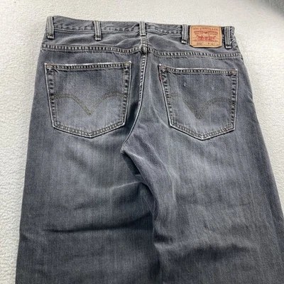 Pantalones de mezclilla vintage Levi's 559 para hombre 38x30 desteñidos negros grises holgados relajados rectos Y2K Foto 1 de 4