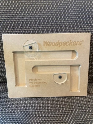 Woodpeckers Precision Woodworking Squares 850 8" 640 6" & Mini Case Only Retired - Image 1 of 4