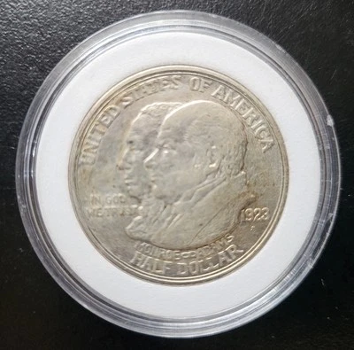1923 S Monroe Doctrine Centennial Commemorative Silver Half Dollar. In Capsule  - Image 1 of 3