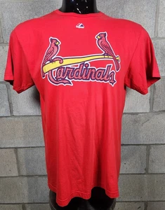 MLB St Louis Cardinals Allen Craig #21 Majestic Red T Shirt Men's XL - Picture 1 of 22